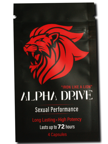 (x4) ALPHA DRIVE - PEAK SEXUAL PERFORMANCE PILLS (HIGH CONCENTRATION)